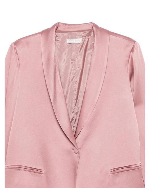 Antonelli Pink Shawl-Lapel Jacket