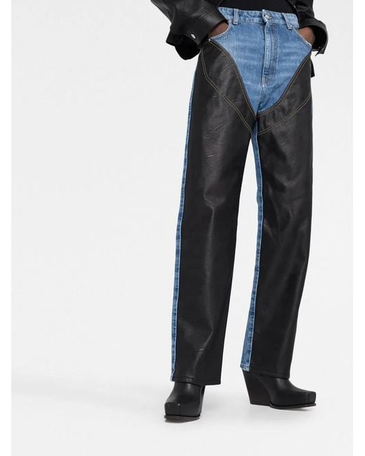 Stella McCartney Blue Alter Mat Chap Panelled Jeans