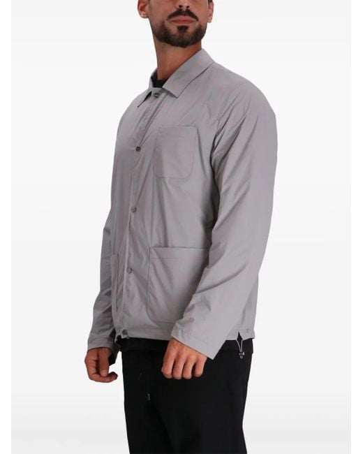 Herno Gray Reversible Shirt Jacket for men