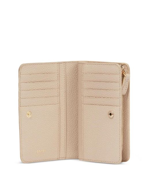 Lancel Natural Ninon Leather Compact Wallet