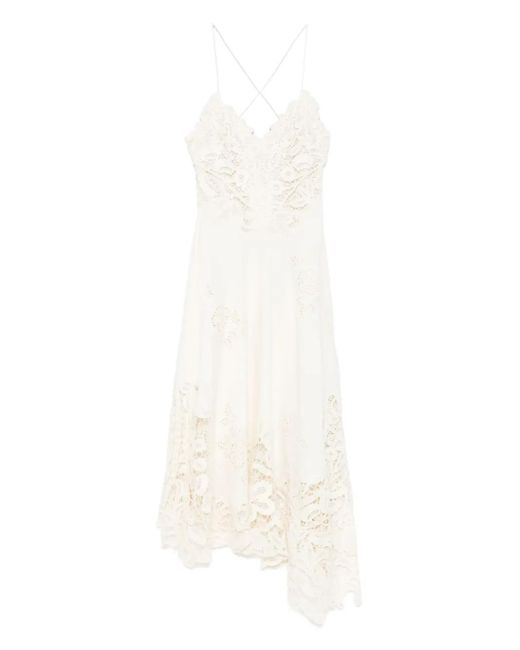 Ulla Johnson White Brigitte Midikleid