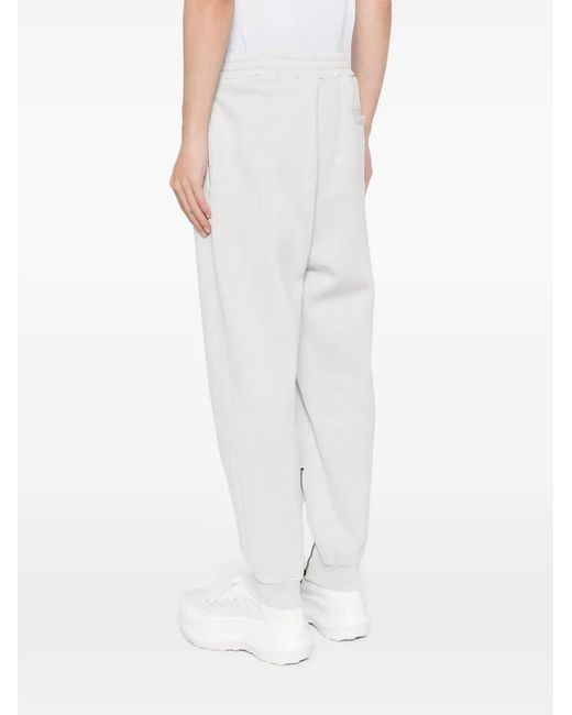 Moschino White Logo-Patched Track Pants for men