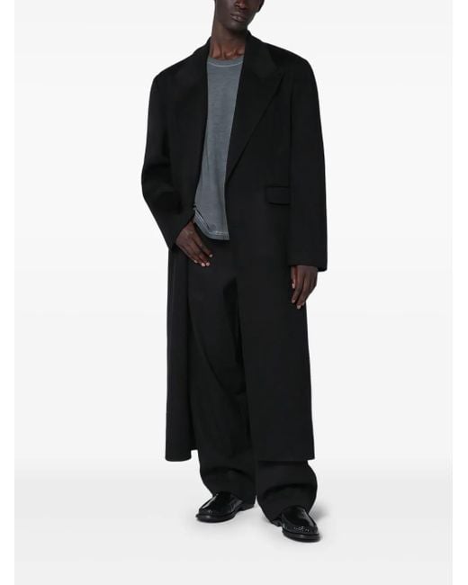 Séfr Black Tetsu Double-Breasted Coat for men
