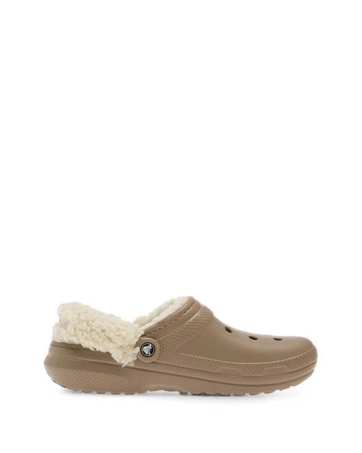 CROCSTM White Classic Fleece-Lined Clogs