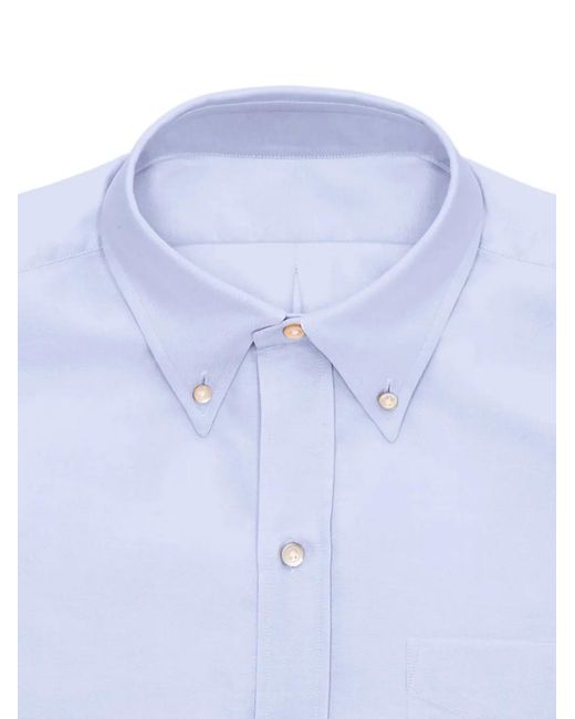 Fortela Blue King Buttoned Oxford Shirt for men