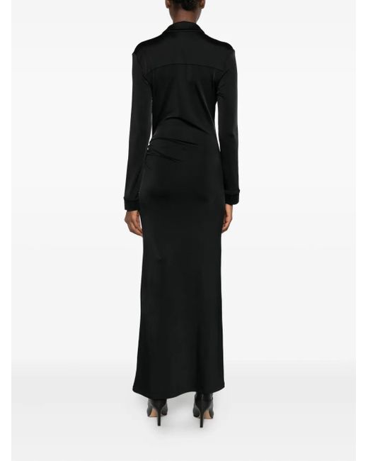 TOVE Black Iana Draped Dress