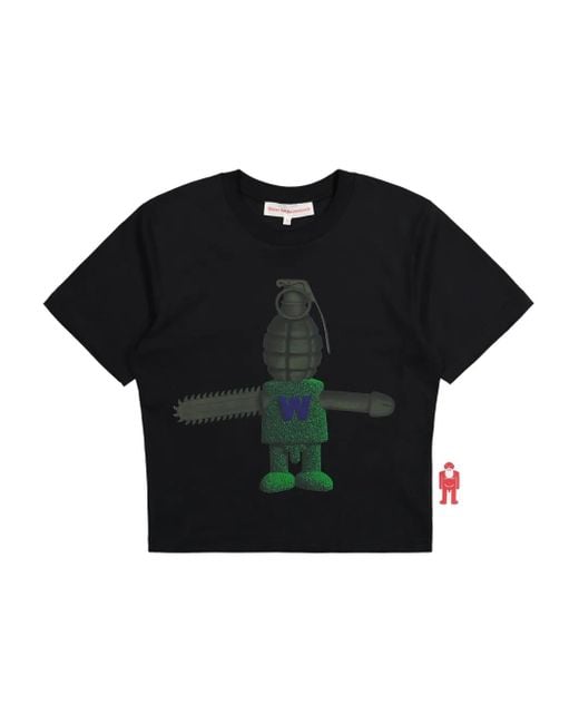 Walter Van Beirendonck Terror Toy 1 Micro T-Shirt in het Black voor heren