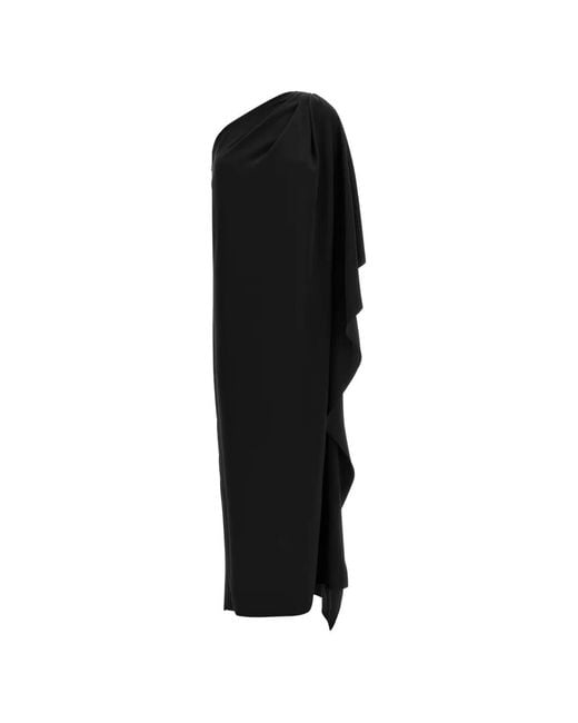 Gianluca Capannolo Black Annouk One-Shoulder Maxi Dress