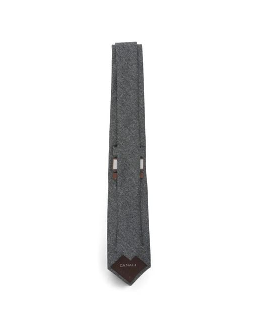 Canali White Wool Tie for men