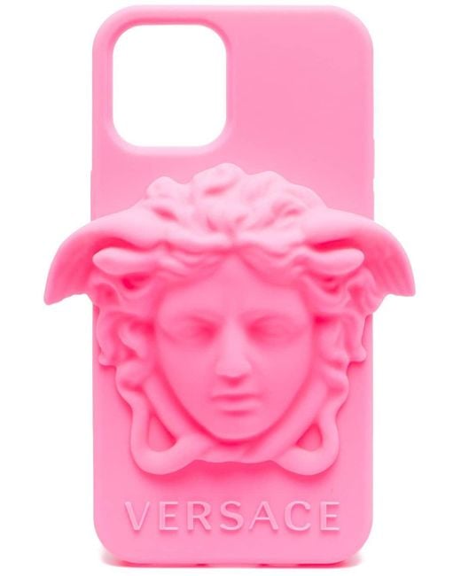 Versace Pink Medusa-motif Iphone 12 Pro Case for men