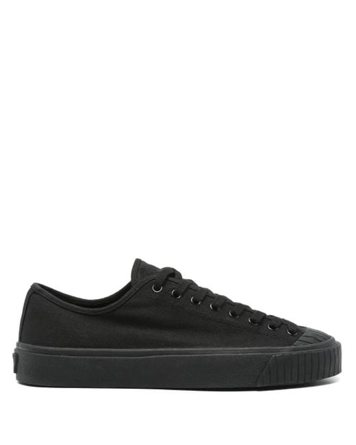 Paura Black Logo-Embroidered Sneakers for men