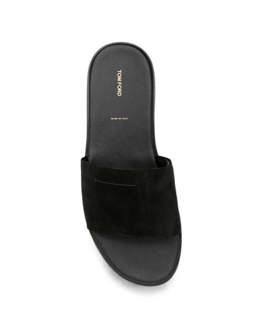 Tom Ford Black Kai Sandals for men