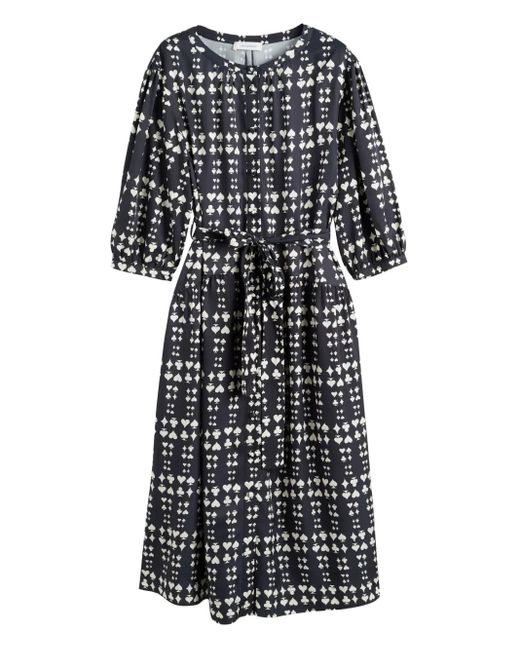 Chinti & Parker Queen Of Hearts ベルテッド ドレス Black