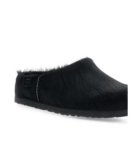 Ugg Black Otzo Calf-Hair Loafers