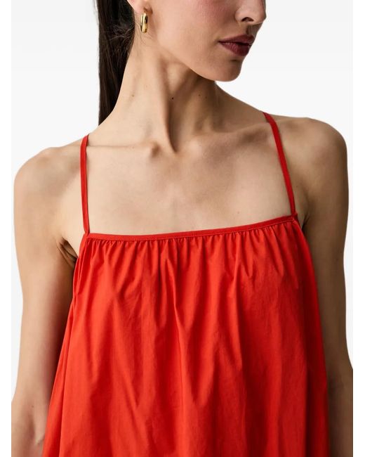 Benetton Red Tie-Fastening Loose Maxi Dress