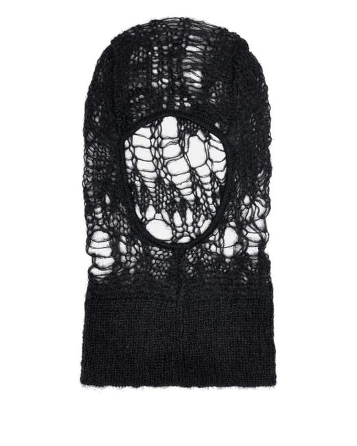 Rick Owens Black Skull Balaclava for men