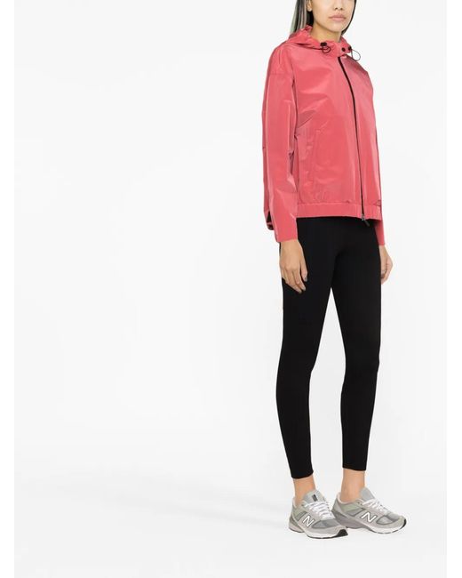 Herno Pink Hooded Layered Shell Jacket