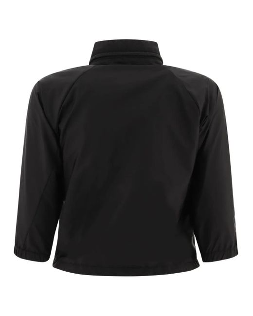 Prada Black Cropped Rain Jacket