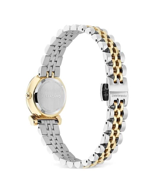 Ferragamo Metallic Twisted 23Mm Watch
