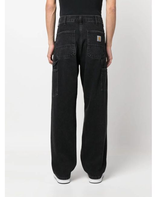 Carhartt Black Relaxed Fit Denim Jeans for men