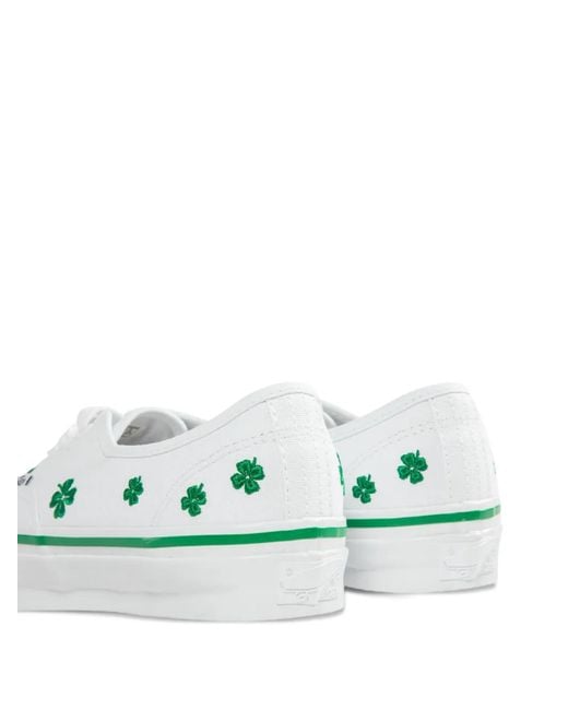 Vans Green Embroidery Authentic Sneakers for men