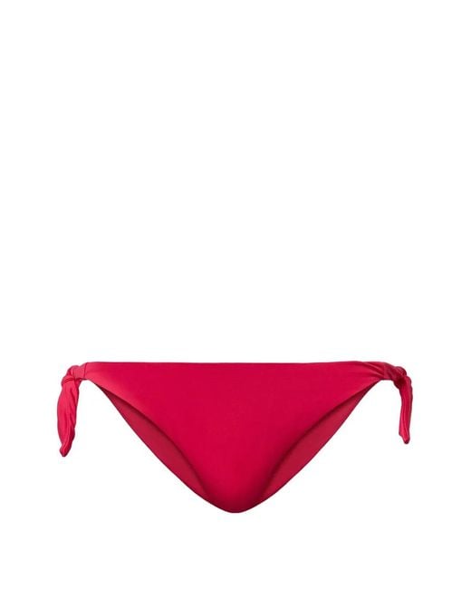 Twinset Pink Bikini Thong With Logo