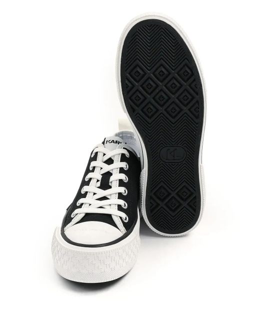 Karl Lagerfeld Black Sneakers mit Logo-Print
