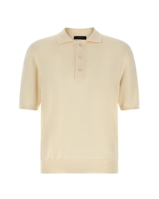 Zanone Natural Polo À Manches Courtes for men