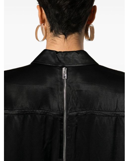 Camicia con zip di Alexander Wang in Black