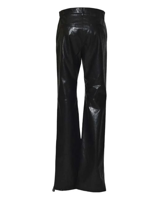 MSGM Black Zip-Fastening Trousers