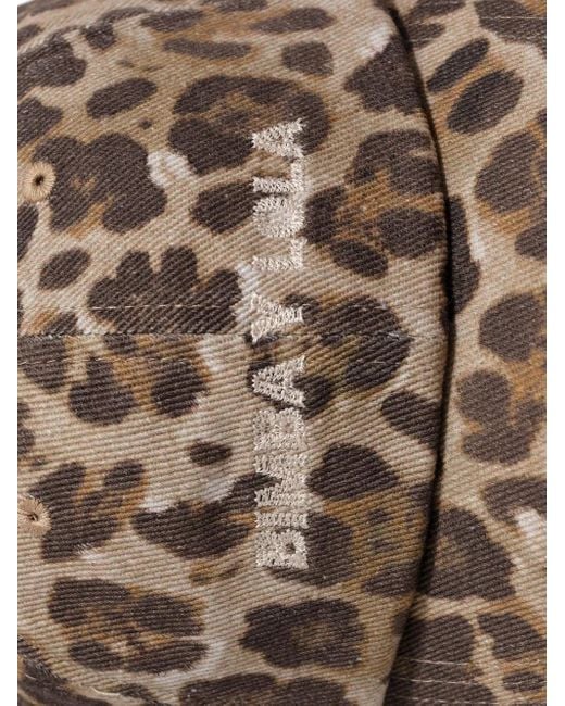 Bimba Y Lola Brown Baseballkappe mit Leoparden-Print
