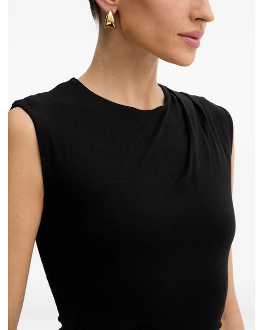 Guess Jolie Ruched Sleeveless Mini Dress in Black