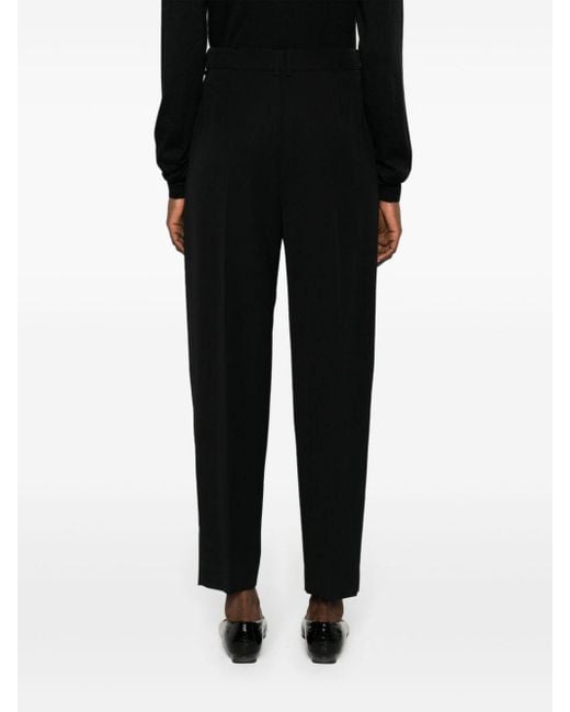 The Row Black Corby Wool Trousers