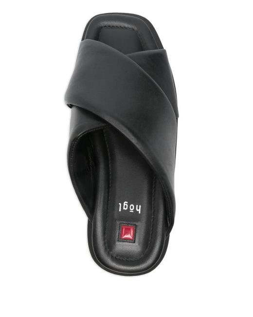 Högl Gray Cathryn Crossover-Strap Sandals