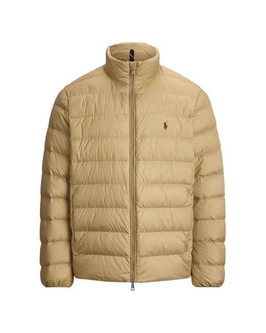 Polo Ralph Lauren Natural Quilted Mock-Neck Jacket for men