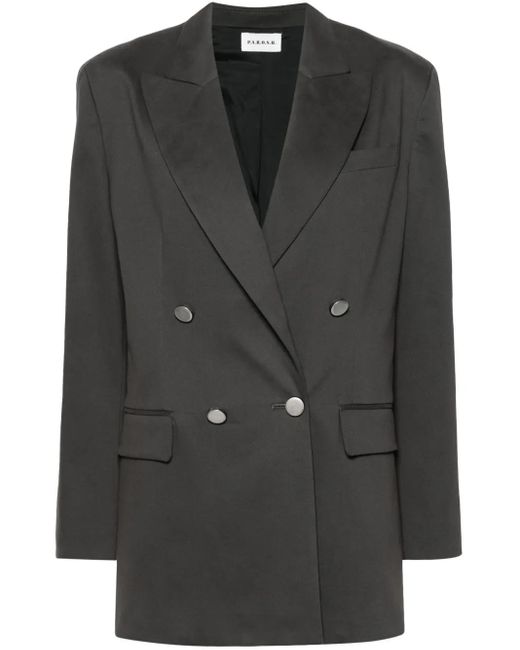 P.A.R.O.S.H. Black Double-Breasted Blazer