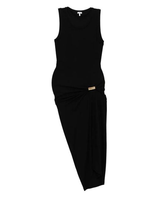 Robe À Ourlet Asymétrique Loewe en coloris Black