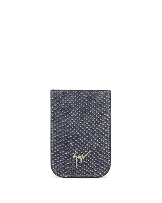 Giuseppe Zanotti Blue Albert Card Holder for men