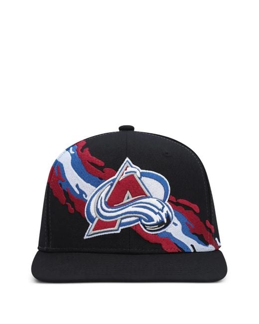 Mitchell & Ness Blue Colorado Avalanche Nhl Vintage Paintbrush Snapback Cap for men