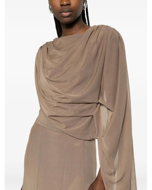Gestuz Natural Draped Maxi Dress