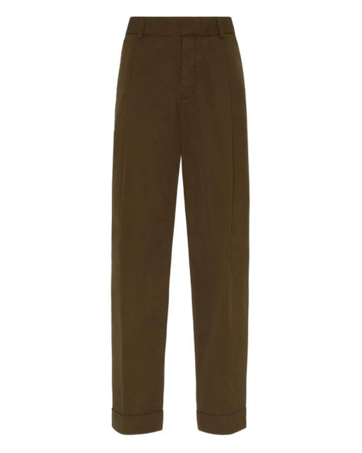 DSquared² Brown Straight-Leg Trousers