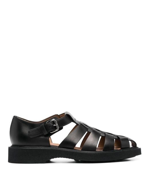 Church's Black Hove Strappy-Design Sandals for men