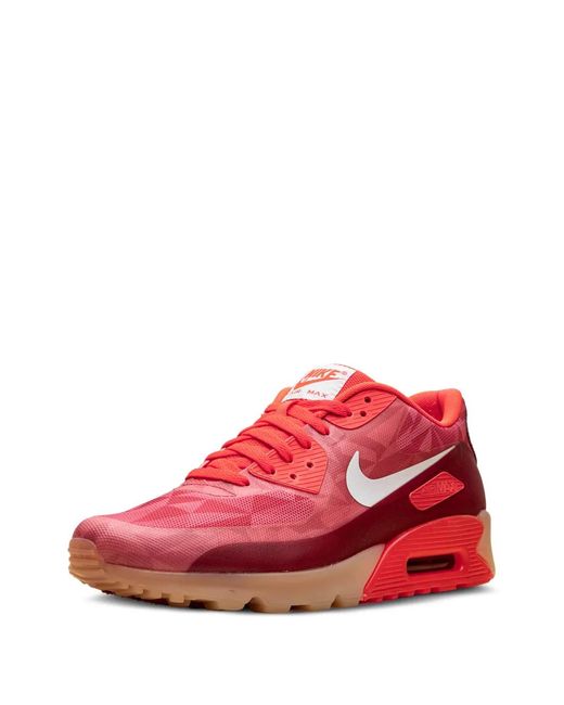 Nike Red Air Max 90 Ice Lace-Up Sneakers for men