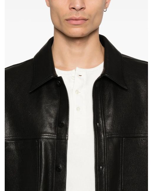 Jonathan Simkhai Black Leather Jacket for men