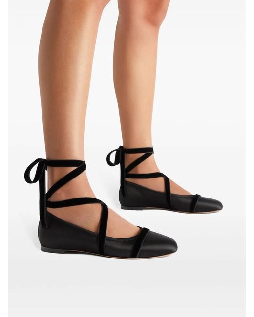 Malone Souliers Black Flat Shoes