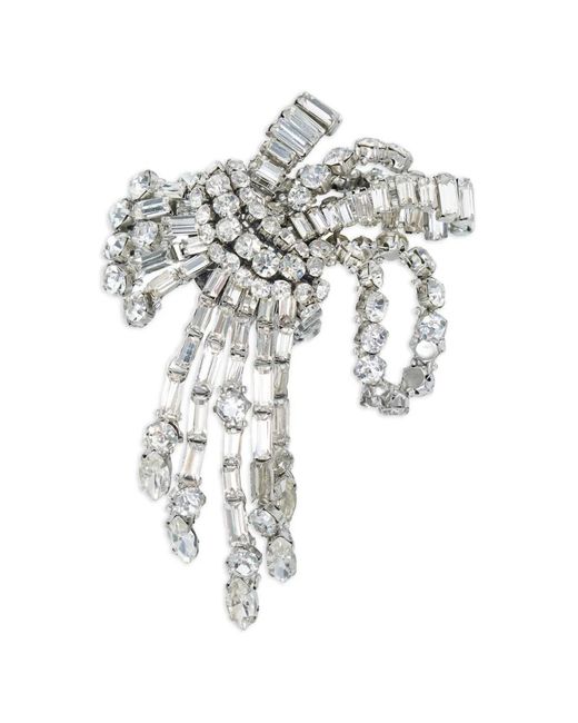 N°21 White Spilla Chandelier Embellished Brooch