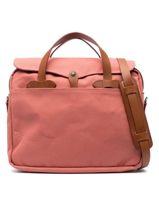 Filson Pink Original Top-Handle Laptop Bag for men