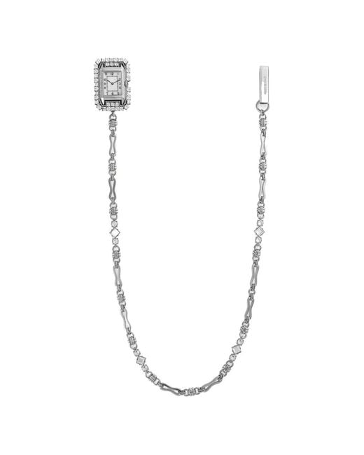 Dolce & Gabbana Uhrenbrosche Mit Strass in White für Herren