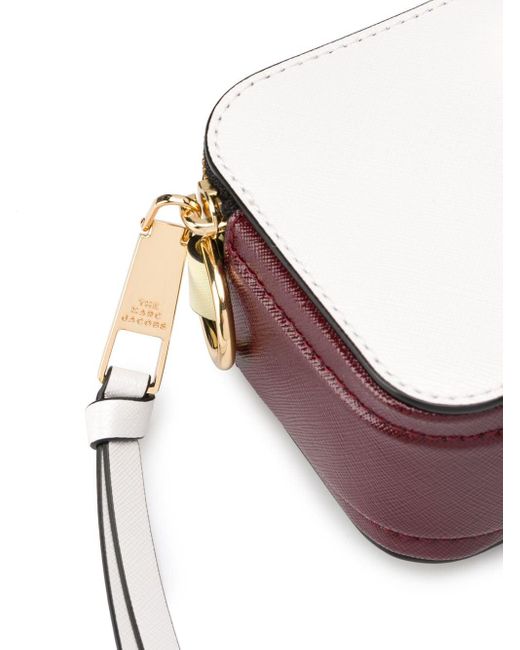 Marc Jacobs Leather The Snapshot Crossbody Bag in White - Lyst