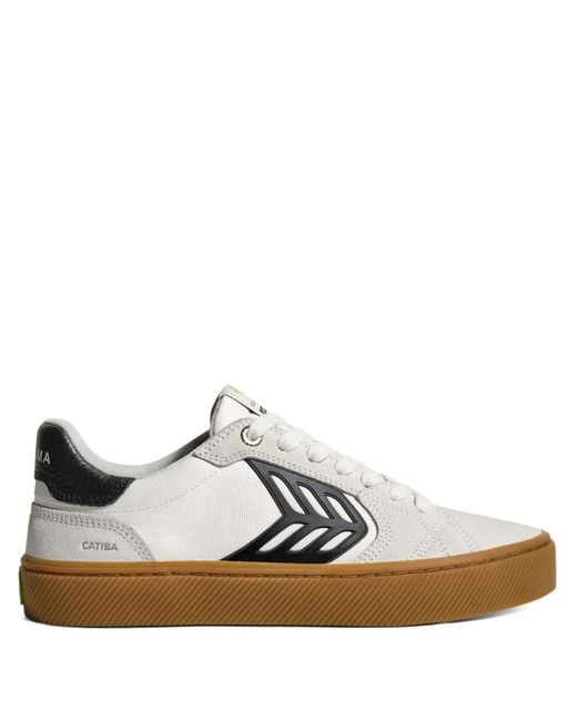 CARIUMA White Catiba 2.0 Suede-Leather Logo-Detail Sneakers
